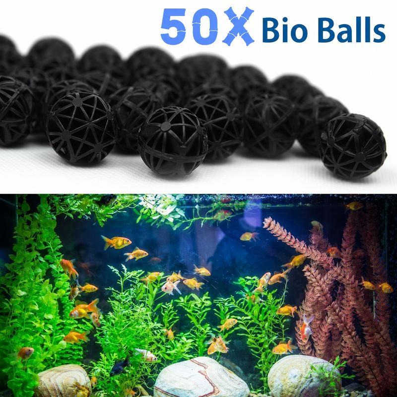 Ocean Aquarium - 50 Stück 16mm Aquarium Bio-Filterbälle Fischbecken