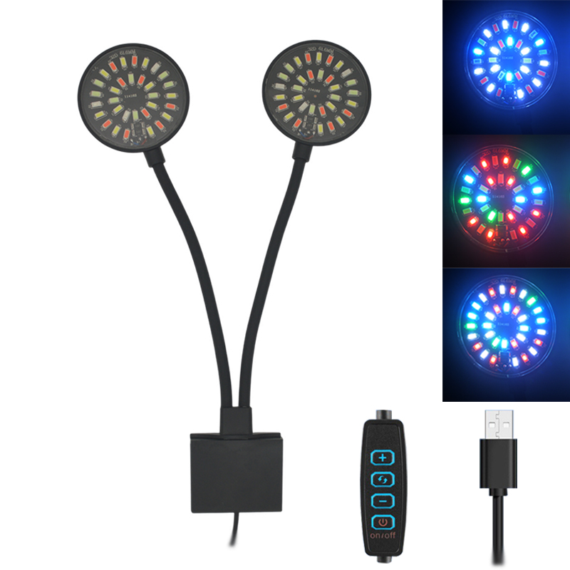Aquarium Marine Lights - USB-Aquarium-LED-Licht, Aquarium-Clip-Lampe, volles Spektrum, Pflanze wachsen,