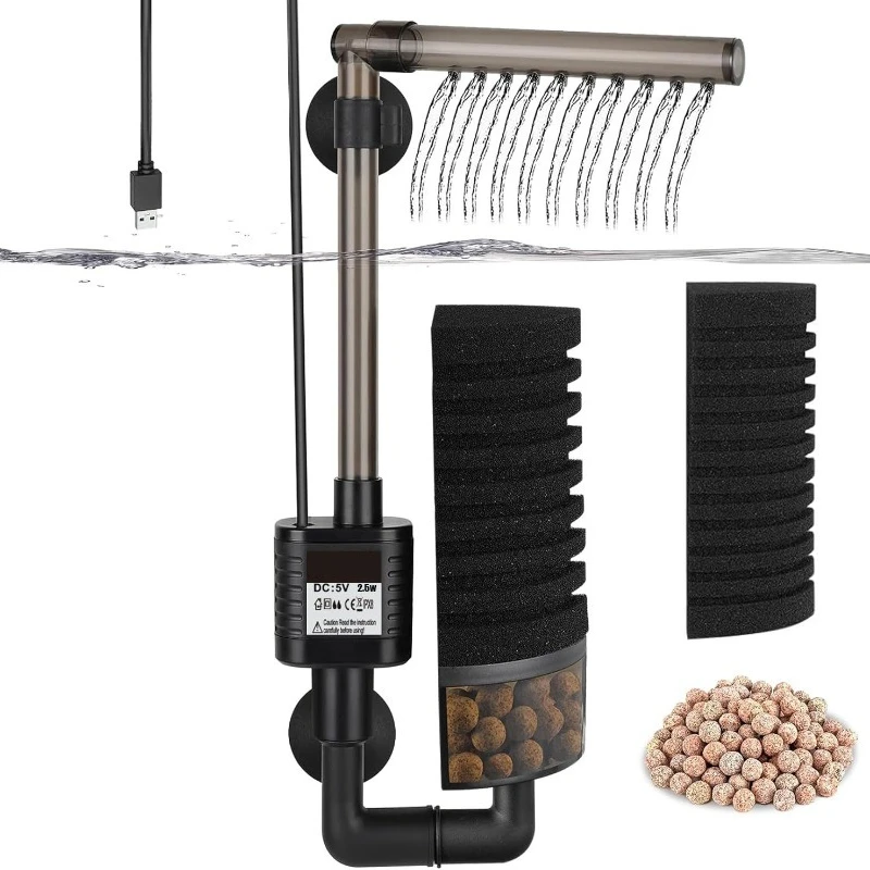 Leiser Aquariumfilter, USB-Bio – Saltwater Tank Bewertung und Preis