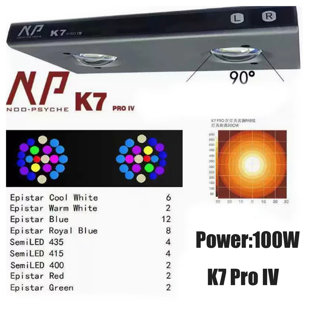 Noopsyche NP K7Pro IV 100W App – Saltwater Tank Bewertung und Preis
