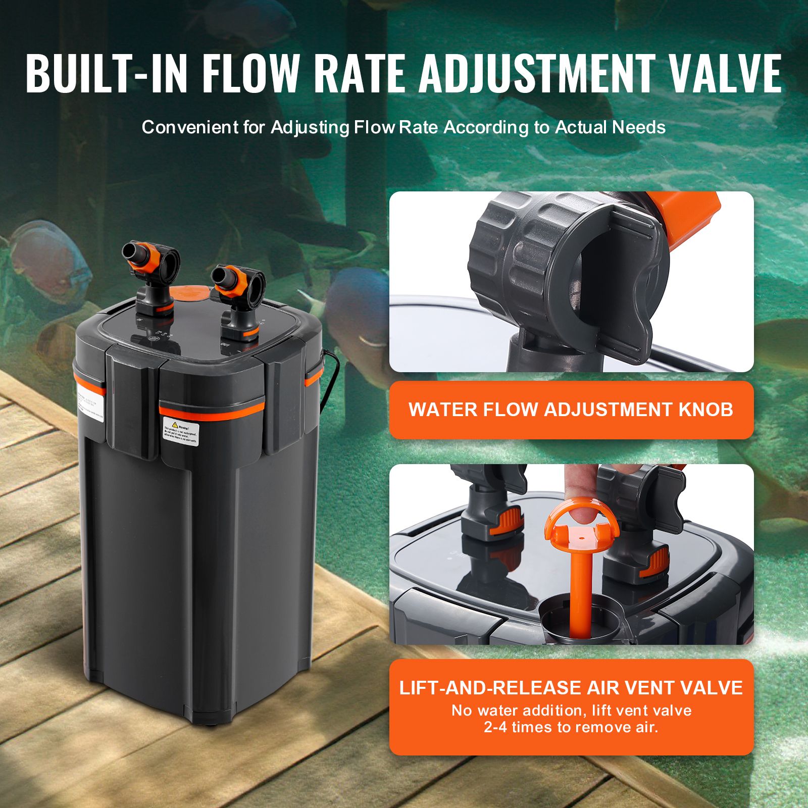 Aquariumfilter 528GPH, 5-Stufe – Reef Tank Filter Bewertung und Preis